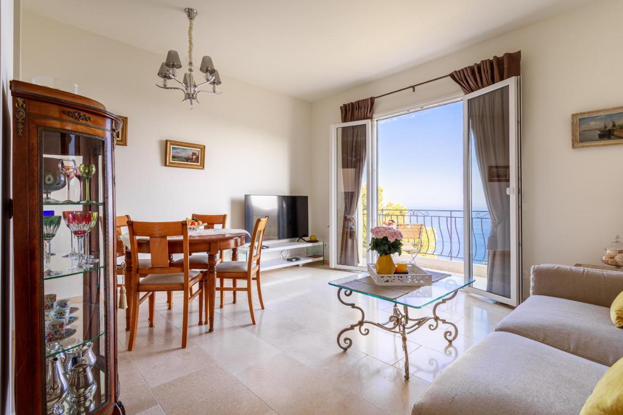 Sea View Apartment Between Nice And Monaco - 2 Вилафранк-сюр-Мер Екстериор снимка